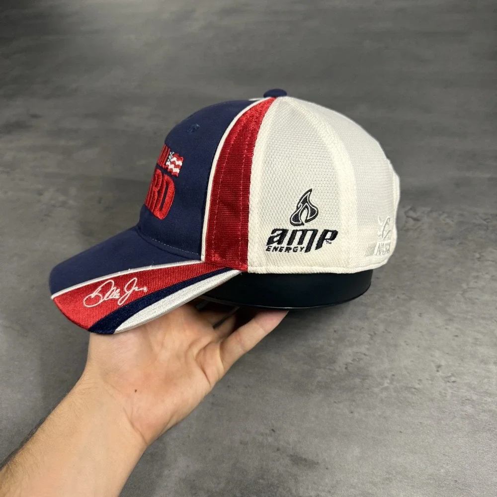 Dale Earnhardt Jr Hat Chase Authentic Cap Nascar F1 White Blue National Guard 88
